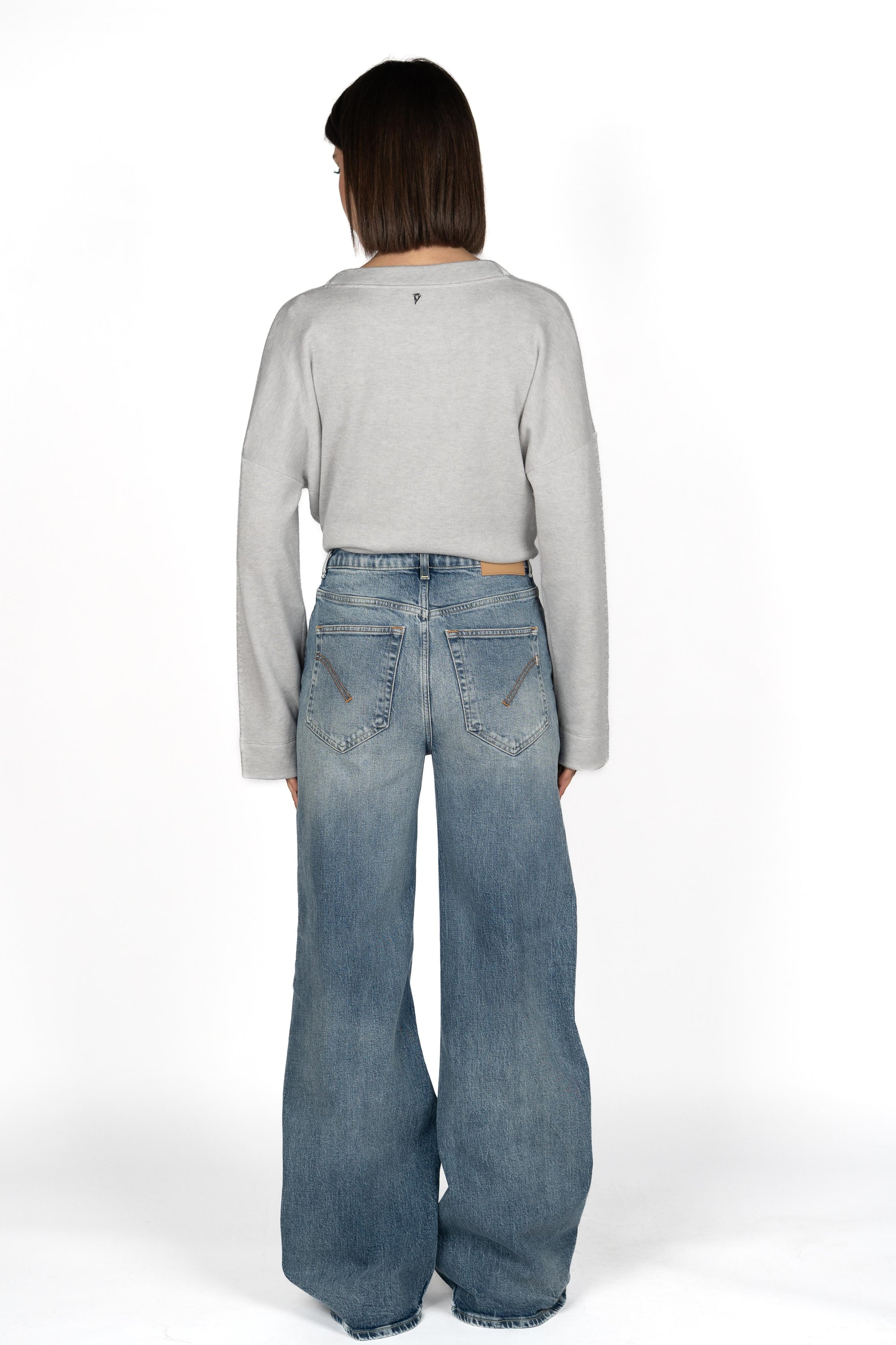 Jeans Bootcut in denim DP828DSH371LO3 800 DONDUP 