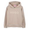 Cotton blend hoodie with printed logo