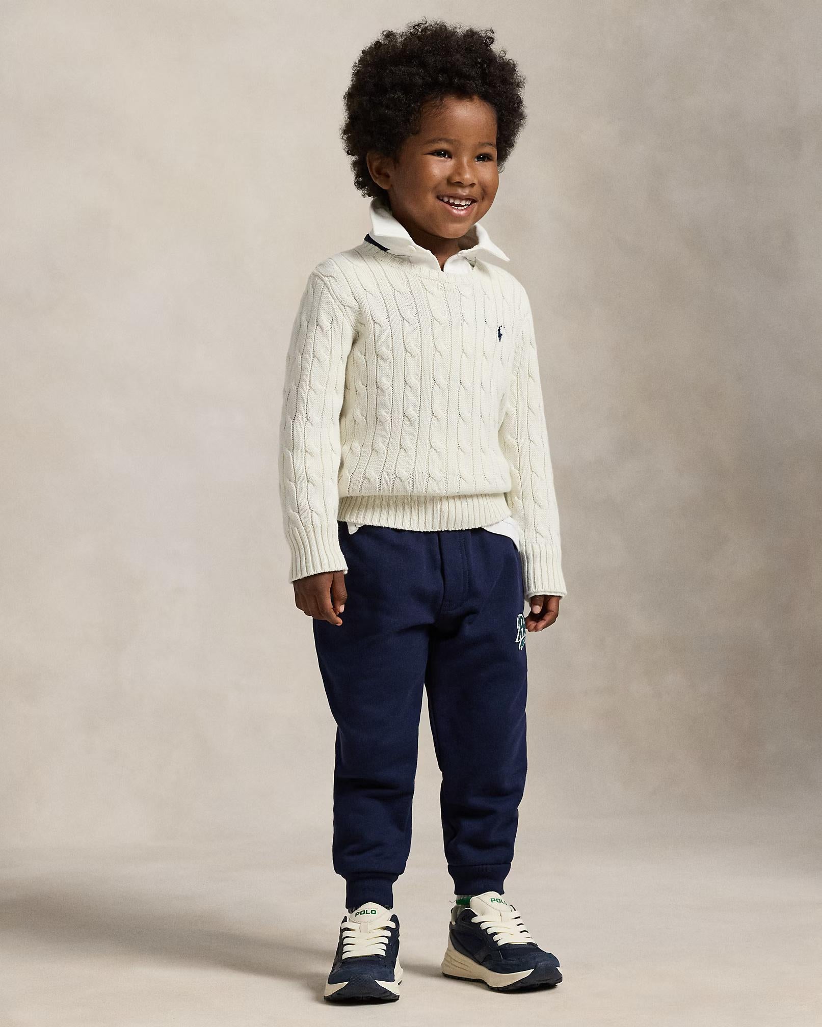 Maglia in cotone a trecce 322702674 024 POLO RALPH LAUREN 