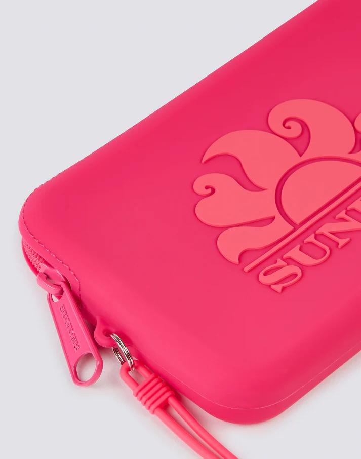 Mini pochette in gomma con logo AW748ABSL100 A7001 SUNDEK 