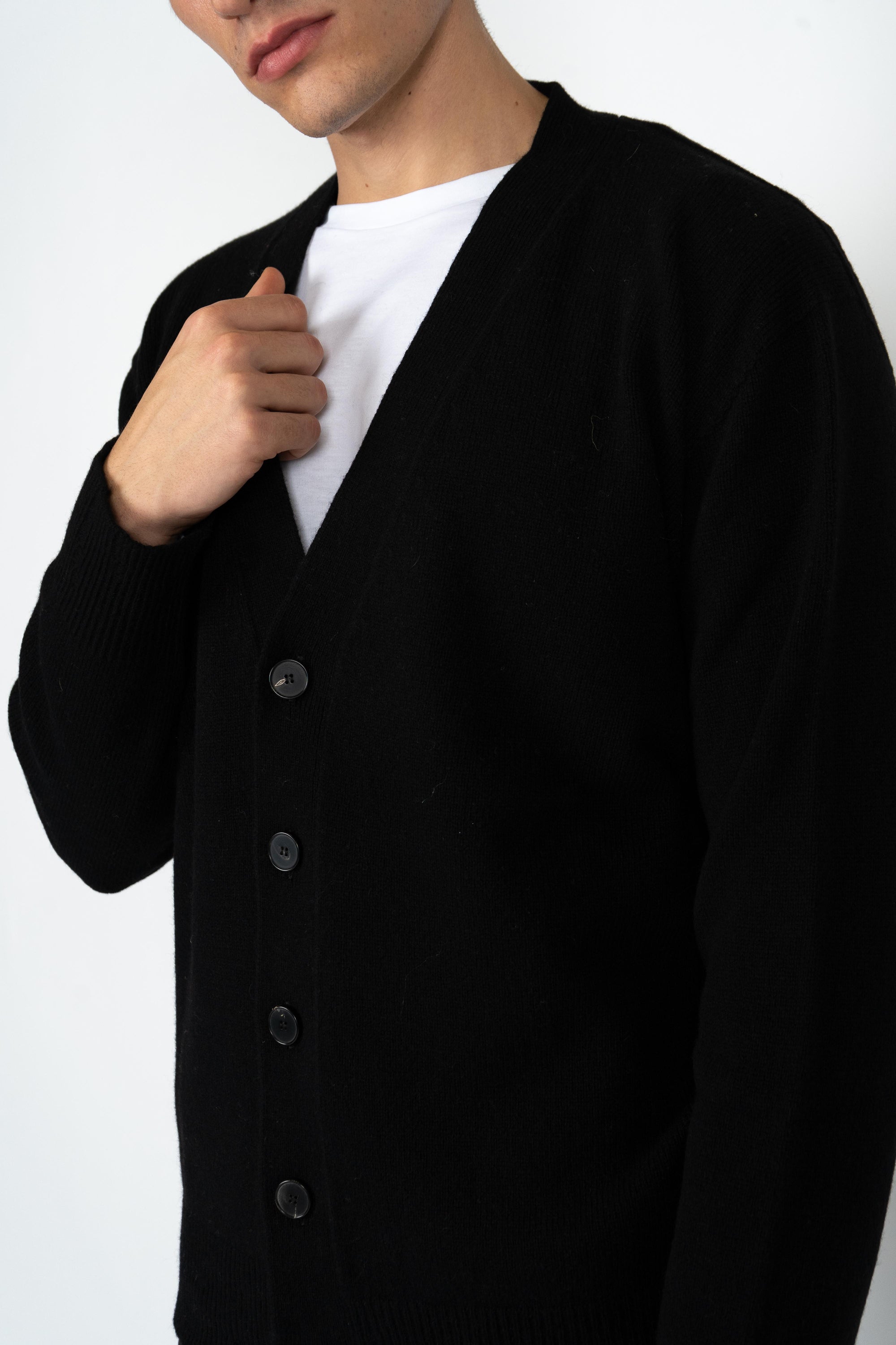 Cardigan con scollo a V B9F0116 A99 AMARANTO 