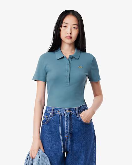Polo slim fit in cotone a costine DF5377 HD9 LACOSTE 
