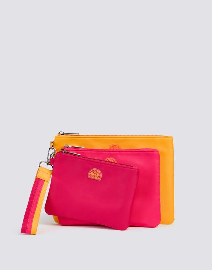 Han mini pochette a tre con portachiavi AM083ABPY800 A7102 SUNDEK 