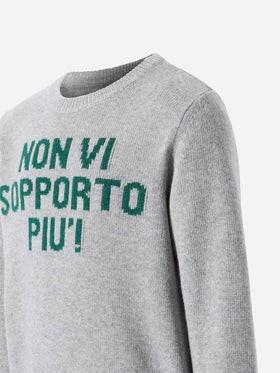 Maglione girocollo Douglas con jacquard Non vi sopporto più DOU0001 01629IA MC2 SAINT BARTH 