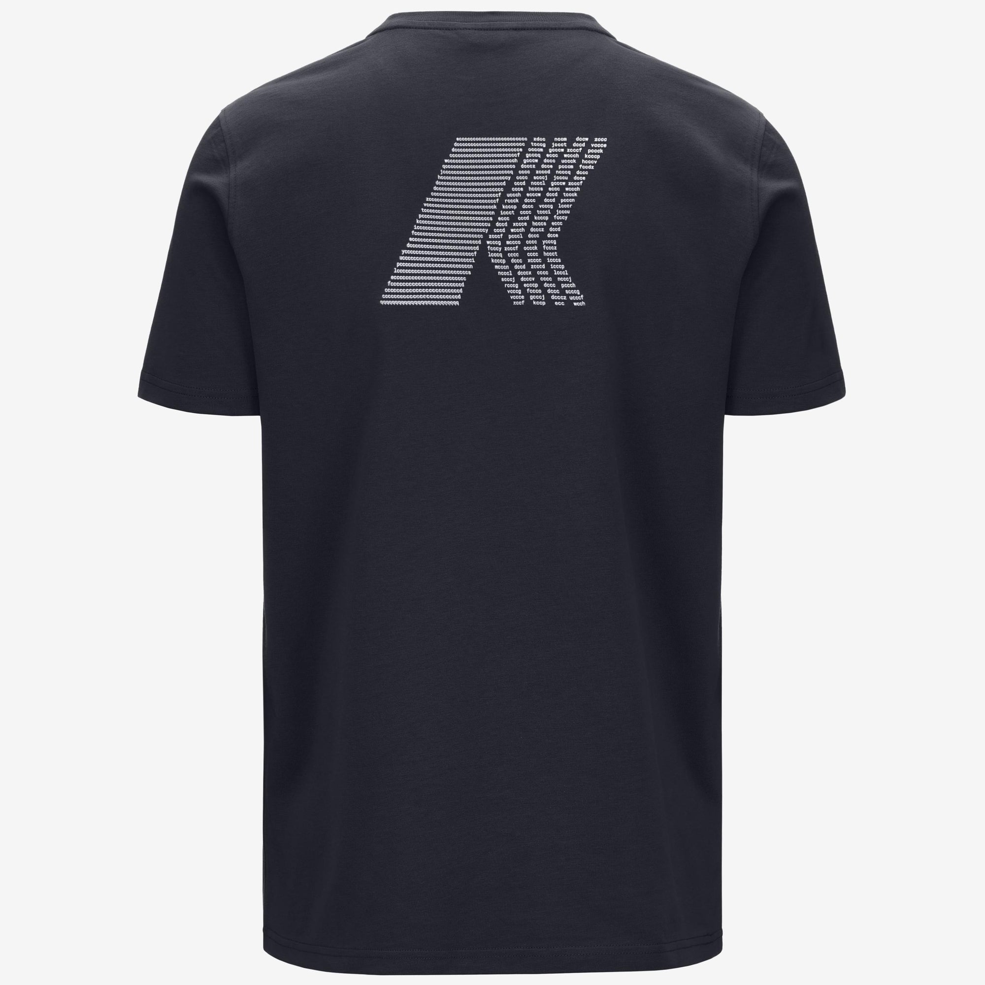 T-shirt casual da uomo in cotone blu con stampa grafica K3138LW K89 K-WAY 