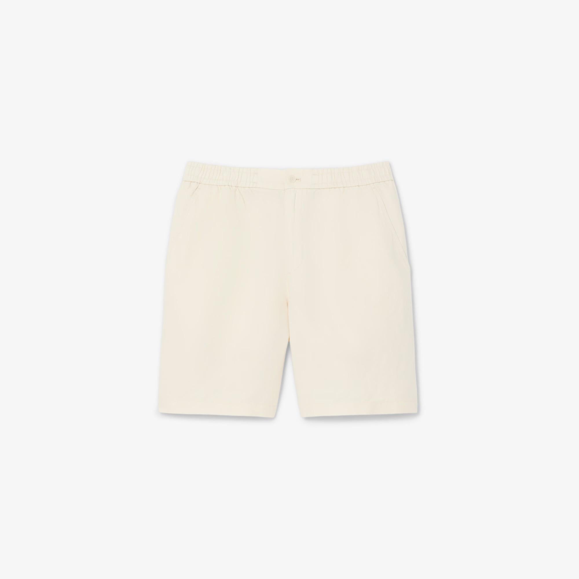 Shorts regular fit in twill di misto lino GH2628 056 LACOSTE 