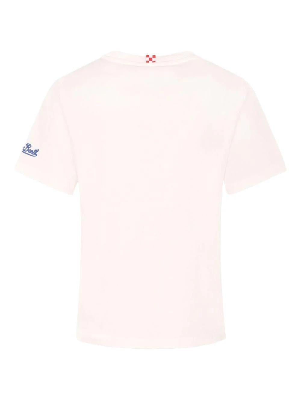 T-shirt Eddy in cotone con stampa polpo e ricamo St. Barth Sailor EDD0001 01947L MC2 SAINT BARTH 