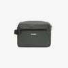 Beauty case da viaggio unisex verde militare con design impermeabile
