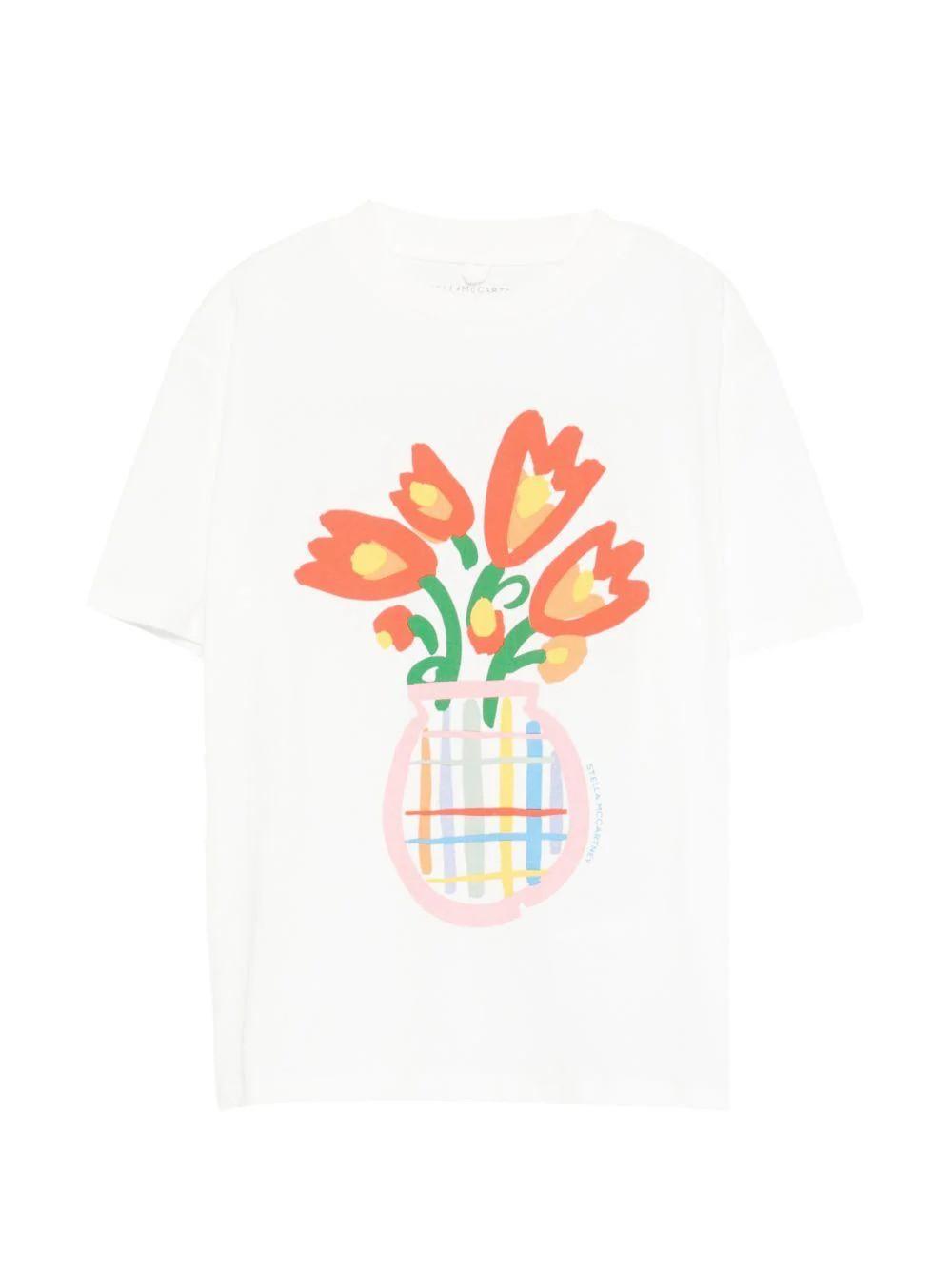 T-shirt girocollo TY8B41Z0434 101 STELLA MCCARTNEY 