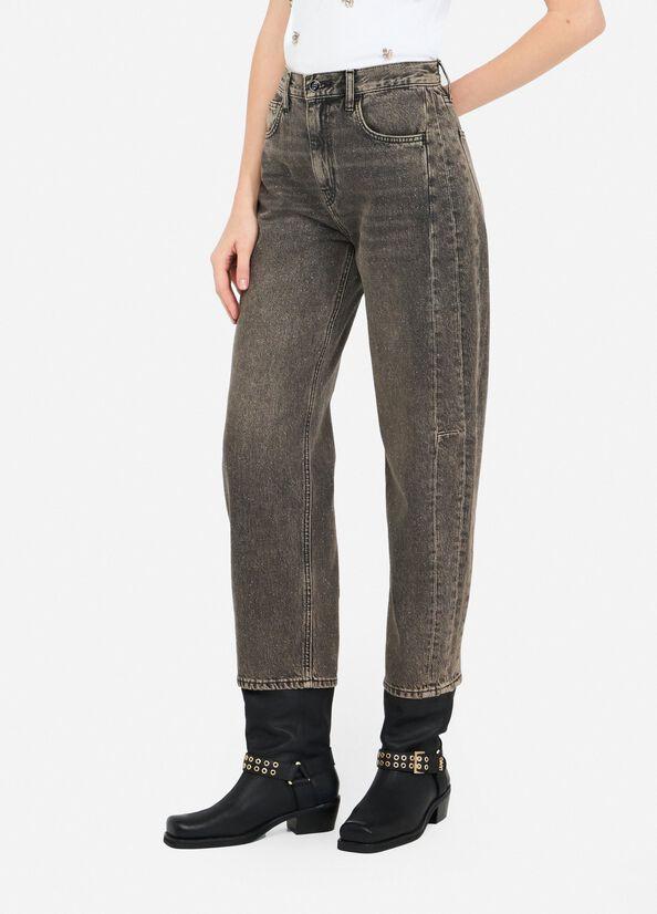Jeans boyfriend con glitter MF5381D4927 88280 LIU JO WHITE2 