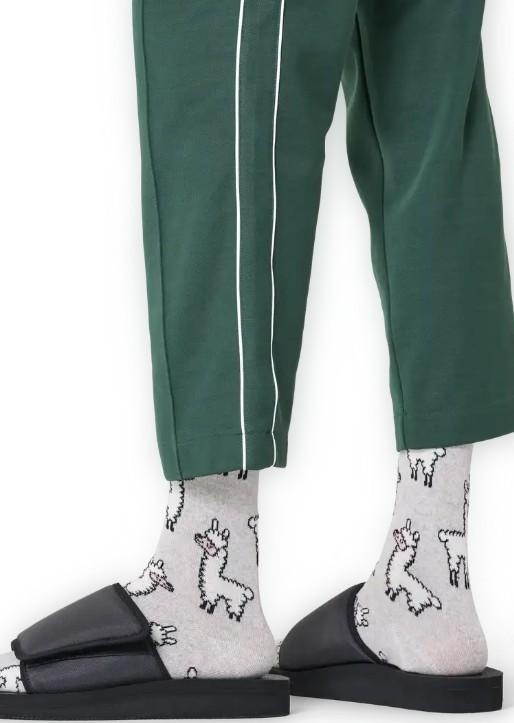 Llama Sock P003192 GREY HAPPY SOCKS 