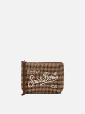 Pochette aline wool pied de poule ALI0022 00188I MC2 SAINT BARTH 