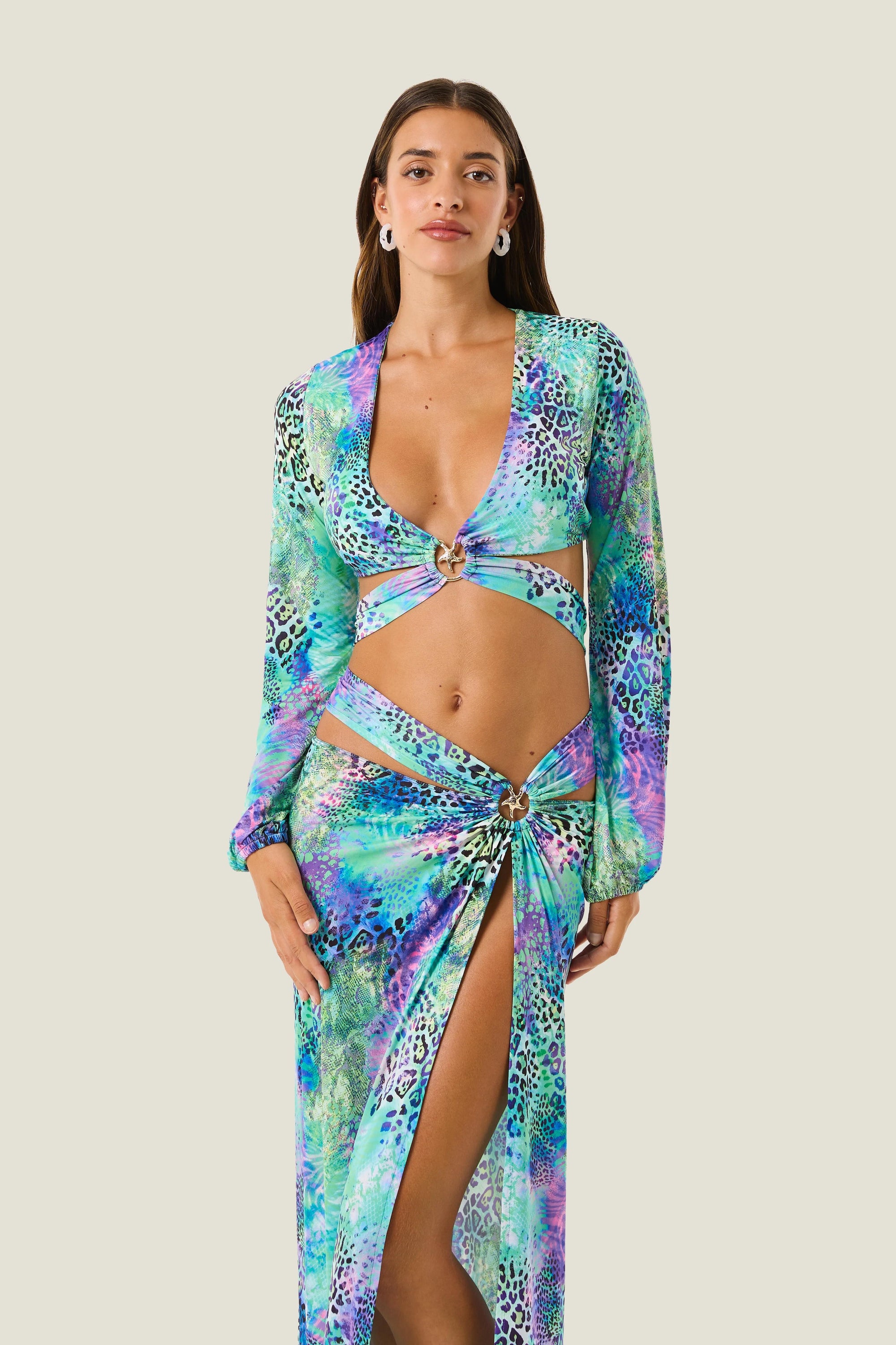 Top anello patch animalier 126WRWTP5873 200 4GIVENESS 