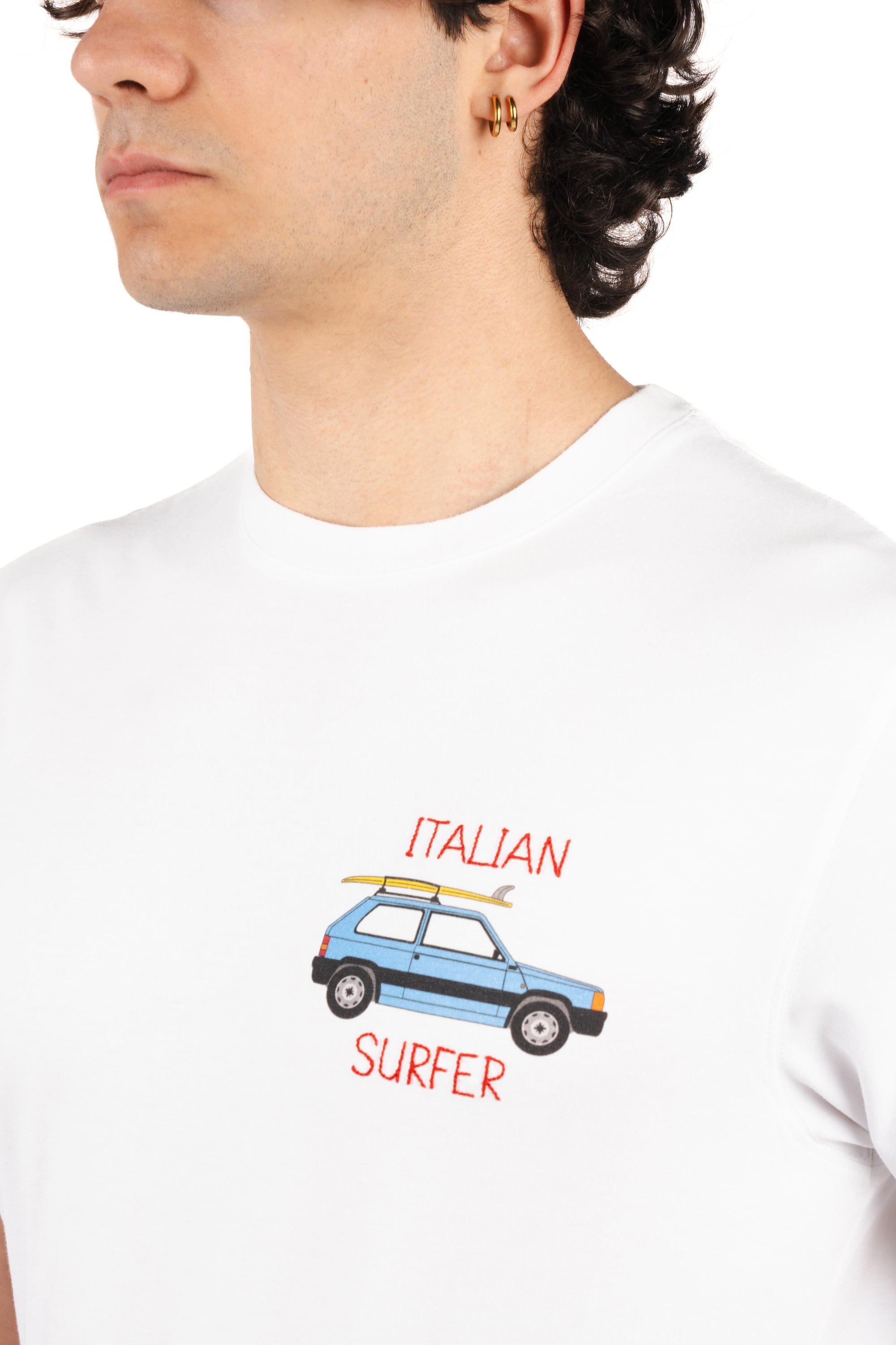 T-shirt Portofino ricamo Italian Surfer POT0001 04512L MC2 SAINT BARTH 