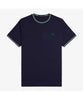 T-shirt con doppia riga