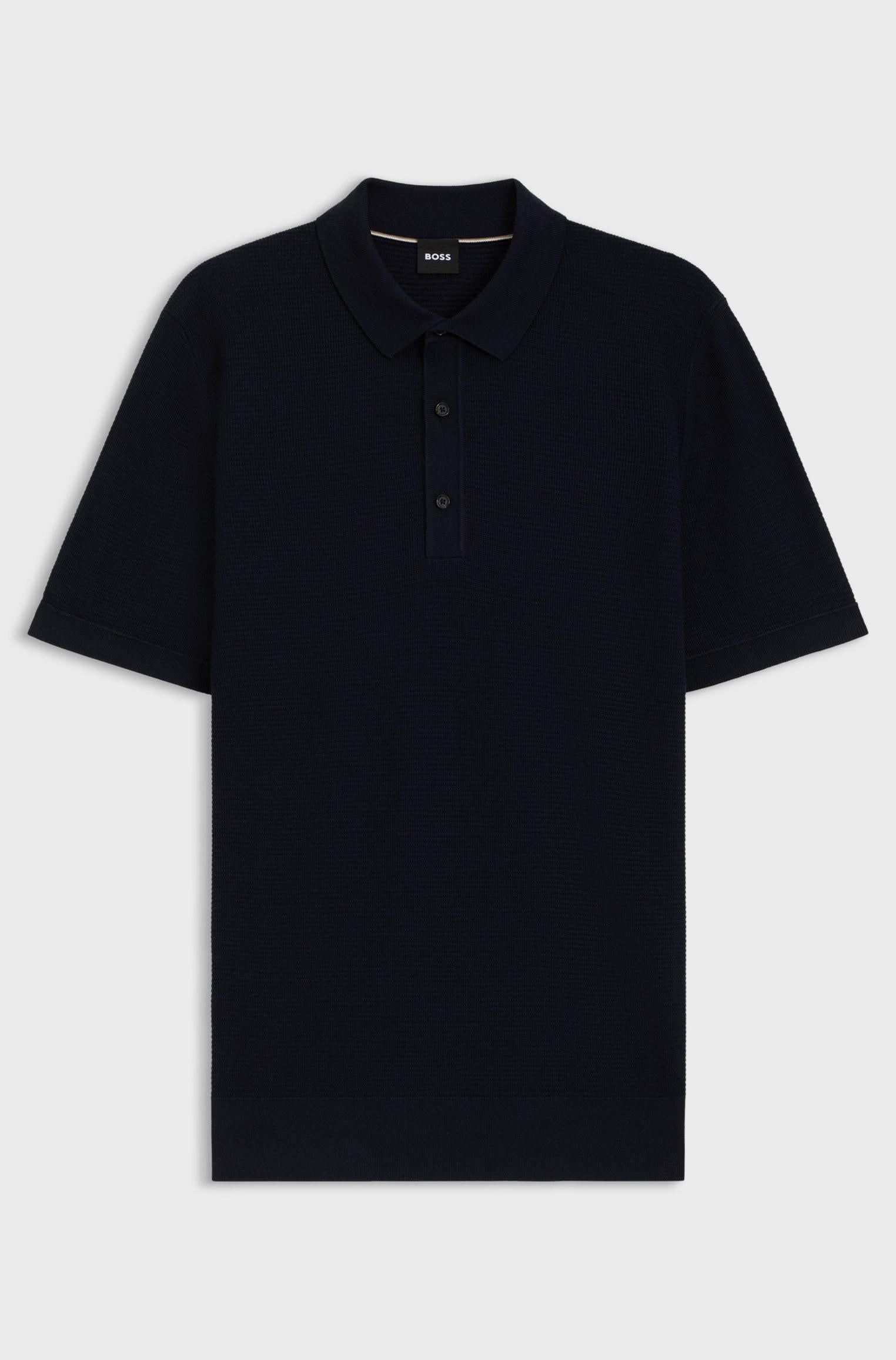 Polo regular fit in maglia di misto cotone 50543148 404 BOSS 