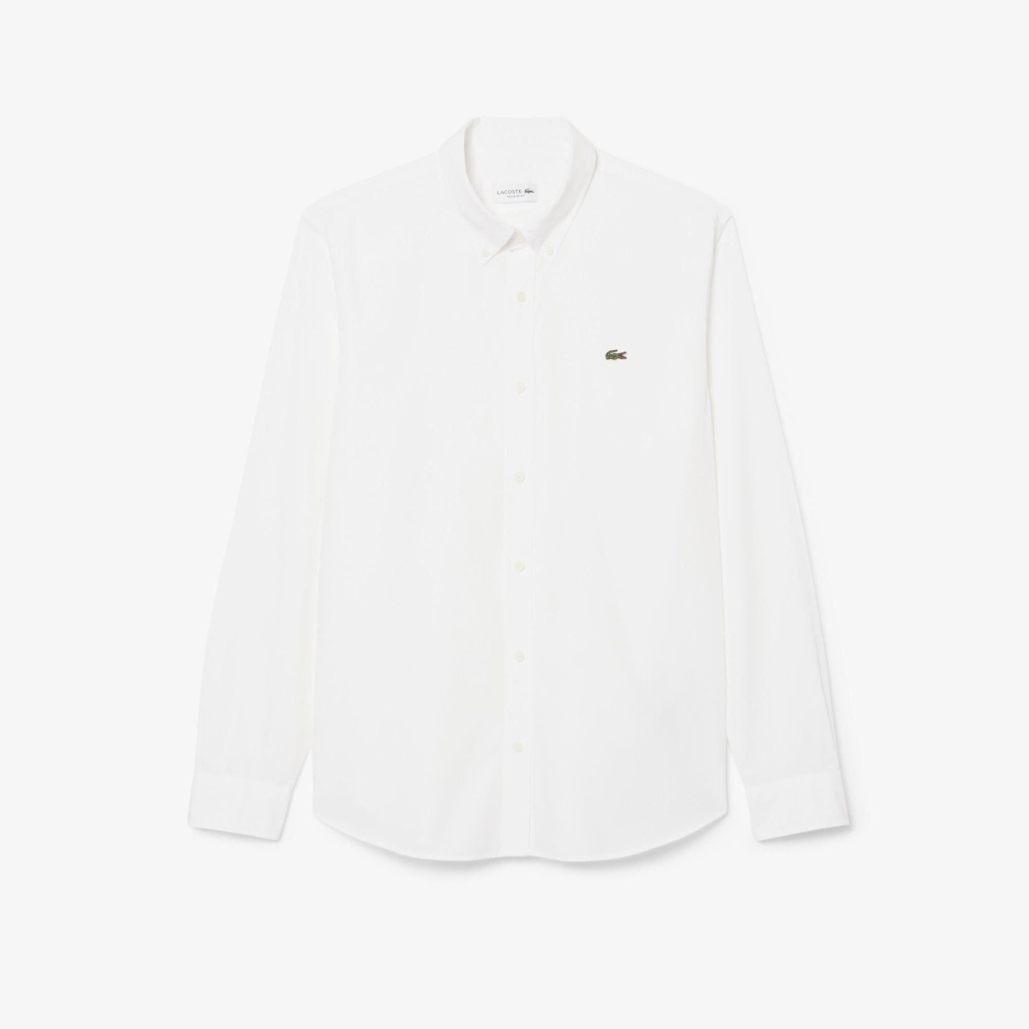 Camicia regular fit in popeline elasticizzato CH2316 001 LACOSTE 