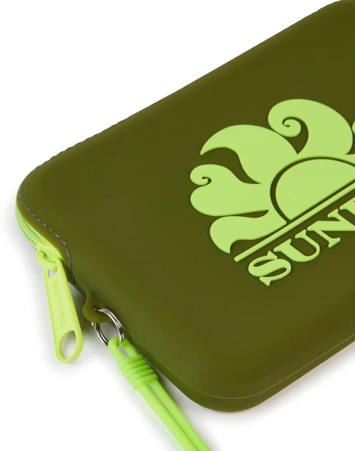 Mini pochette in gomma con logo AW748ABSL100 30201 SUNDEK 