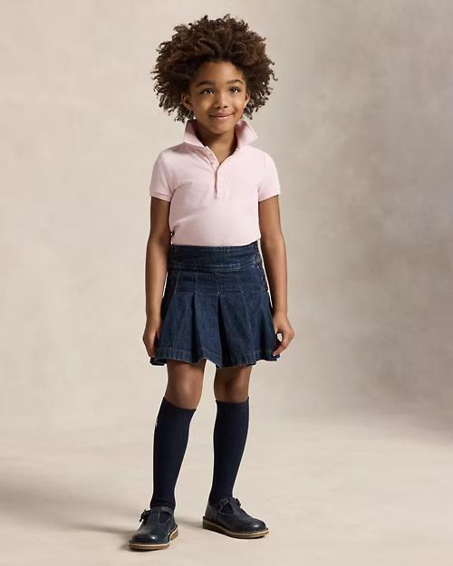 Polo in piqué di cotone stretch 312573242 011 POLO RALPH LAUREN 