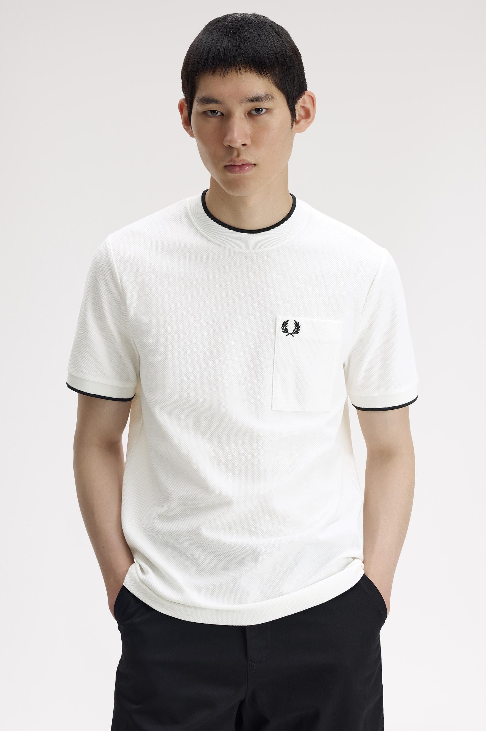T-shirt con logo M239557 129 FRED PERRY 