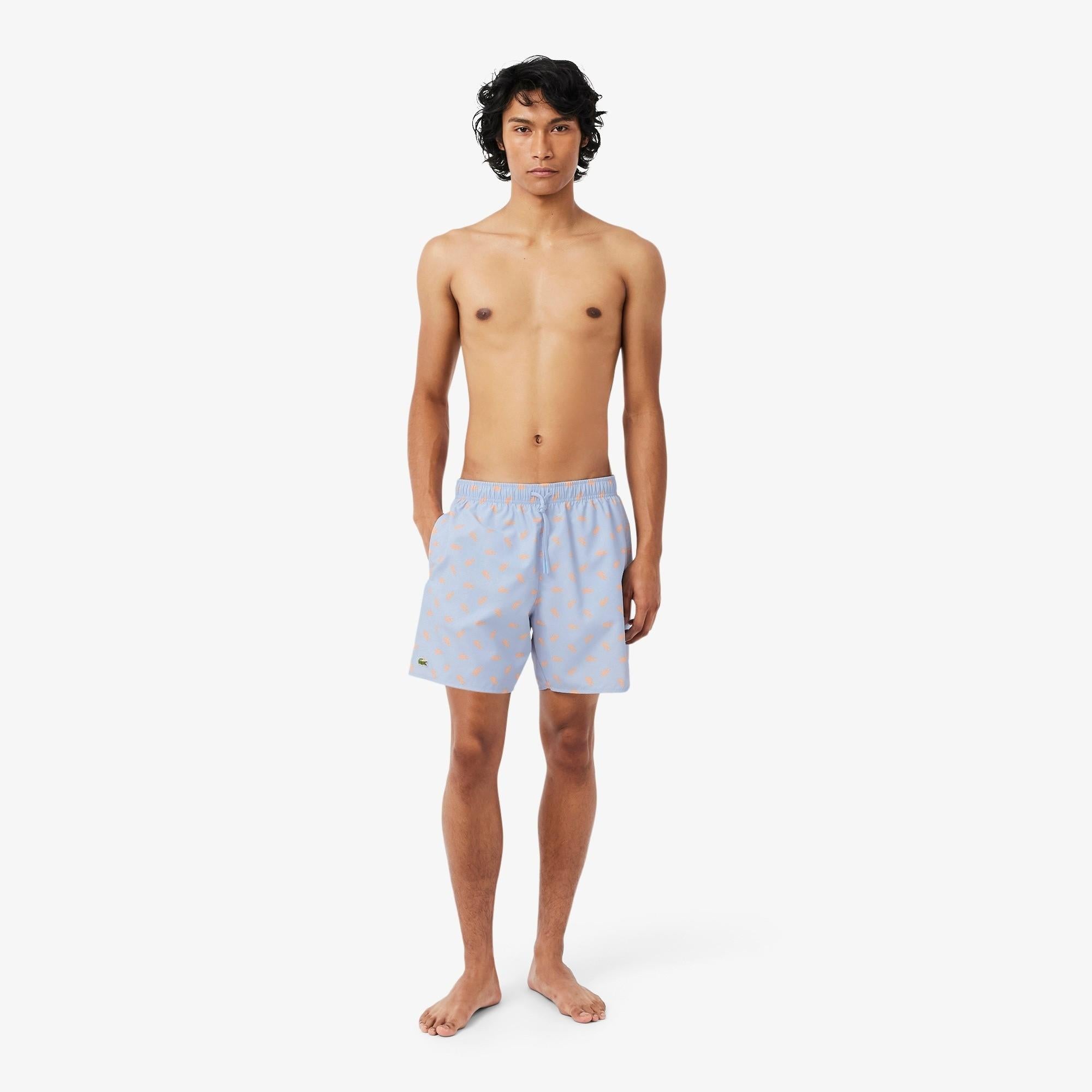 Boxer mare medi con stampa coccodrillo MH1851 HBA LACOSTE 