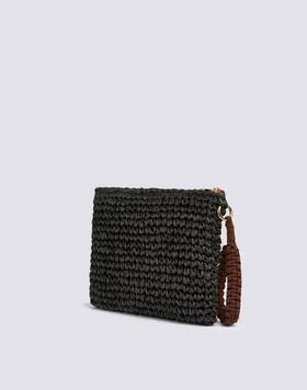 Mini borsa in paper straw AW740ABPA100 00401 SUNDEK 