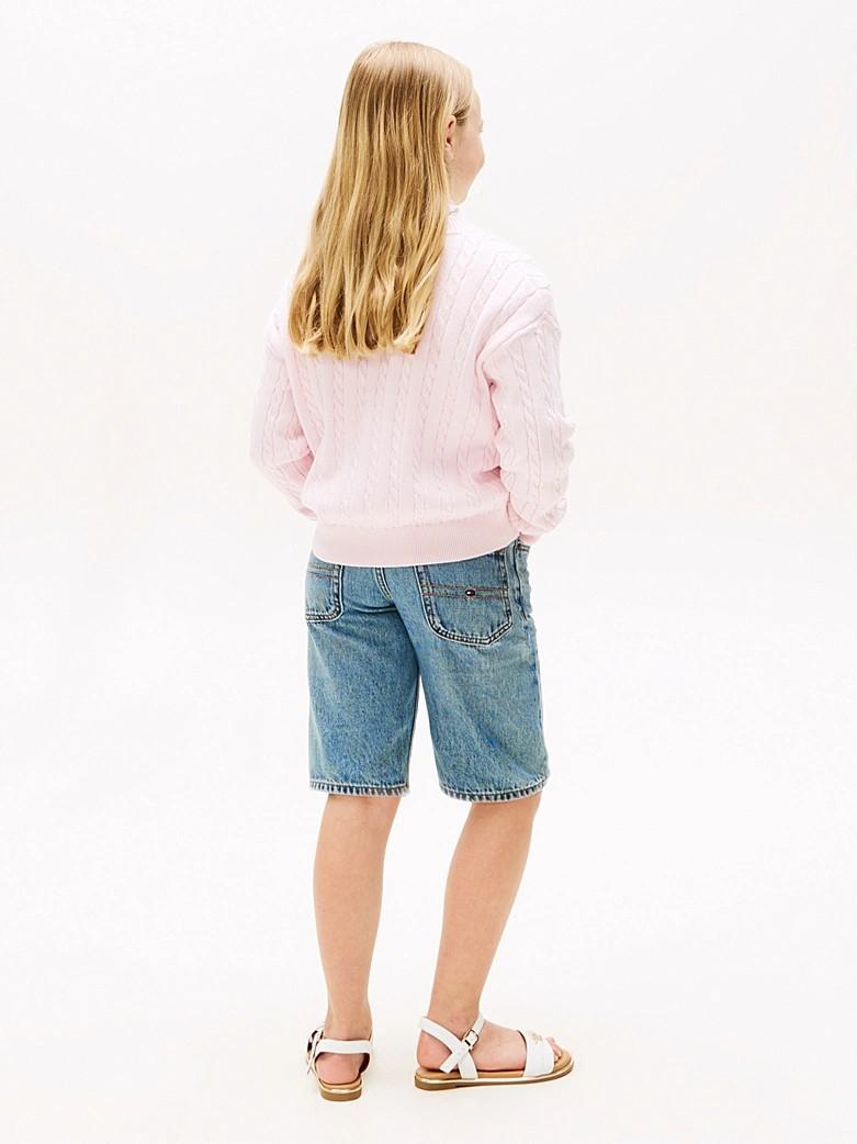 Pullover relaxed fit in maglia intrecciata KG0KG08547J TOG TOMMY HILFIGER 