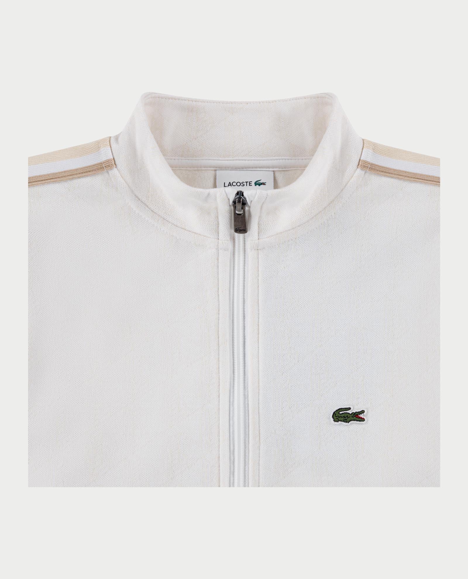 Felpa unisex a collo alto con zip e monogramma 947108 W8L LACOSTE 