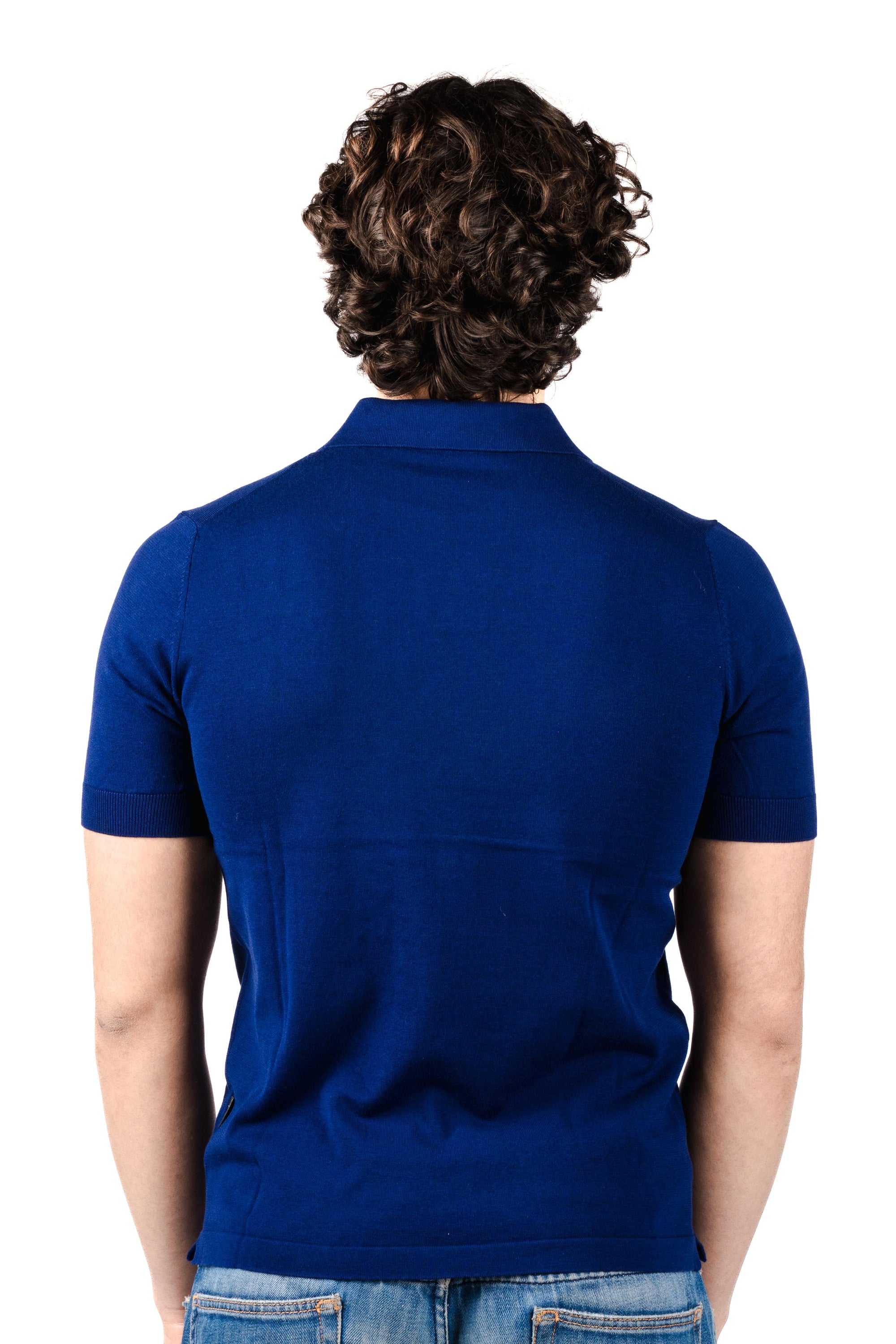 Polo knit v neck R5009M261 MARINE REFRIGUE 