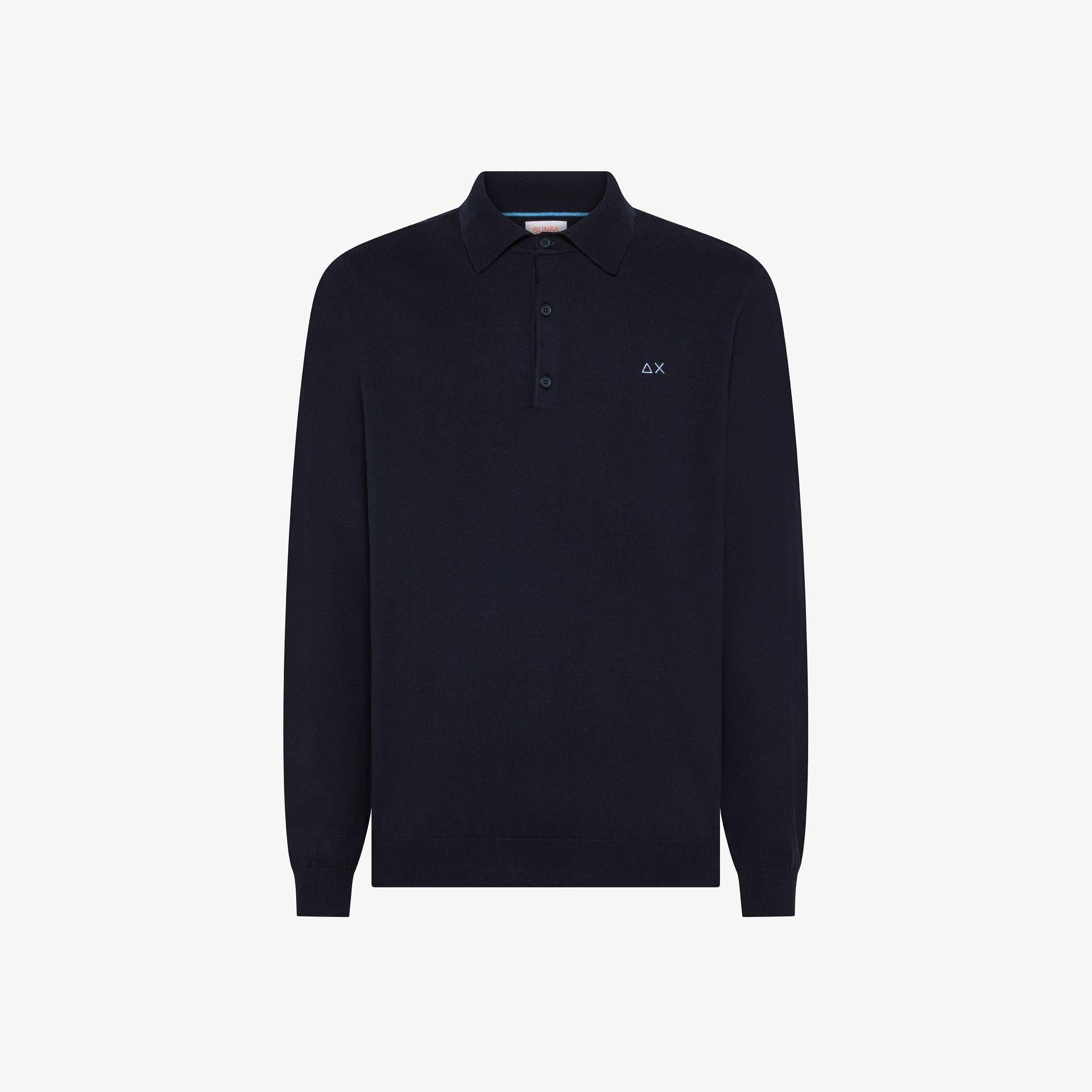 Polo in cotone e lana K45105 07 SUN68 