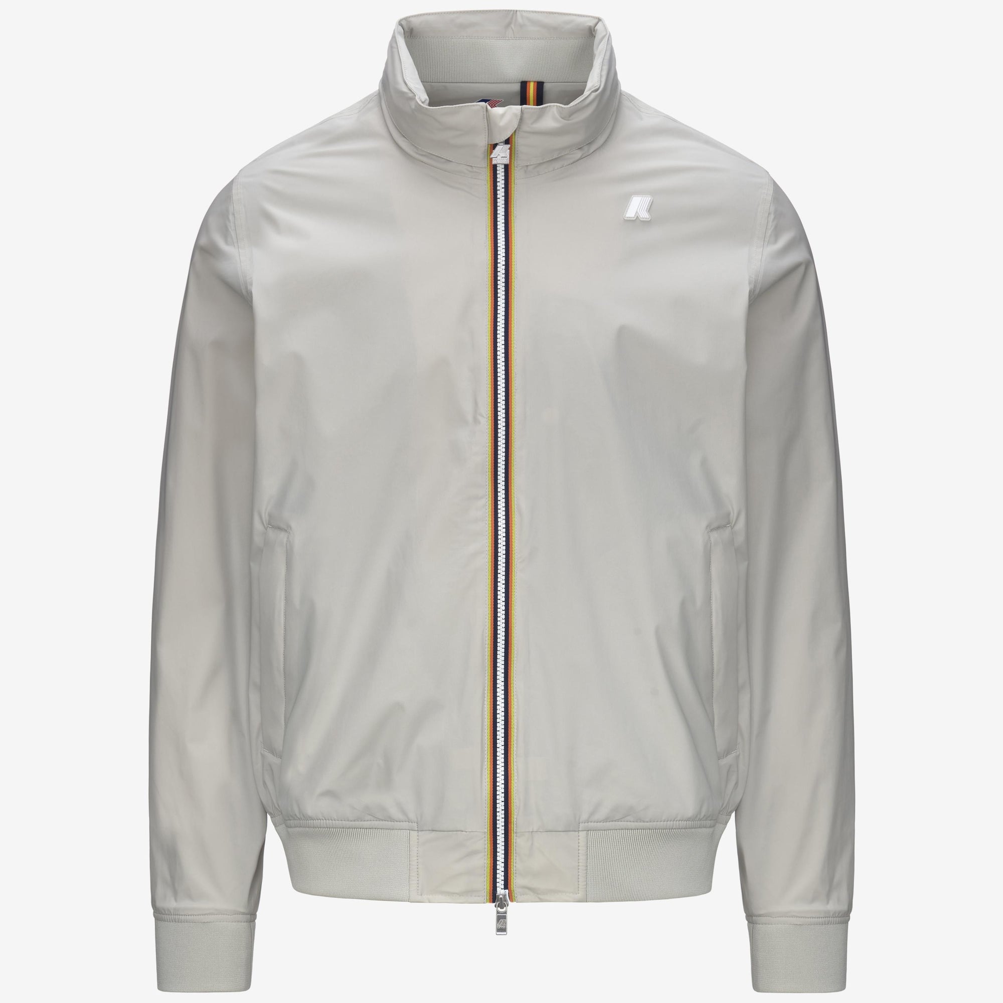 Giacca corta da uomo resistente alle intemperie beige con nylon elasticizzato K3123VW 634 K-WAY 
