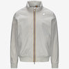 Giacca corta da uomo resistente alle intemperie beige con nylon elasticizzato