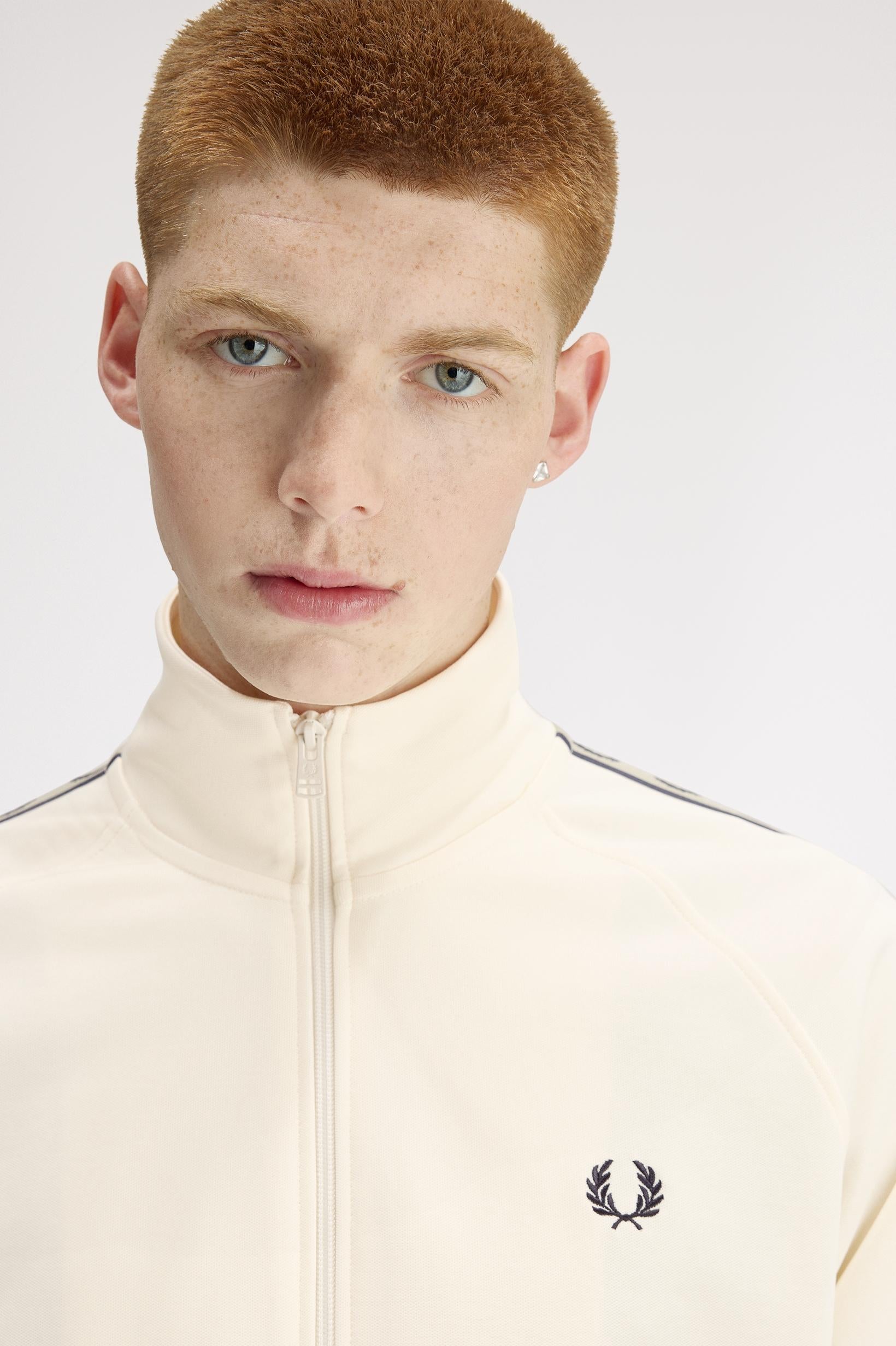 Track jacket con fettuccia a contrasto J555757 34B FRED PERRY 