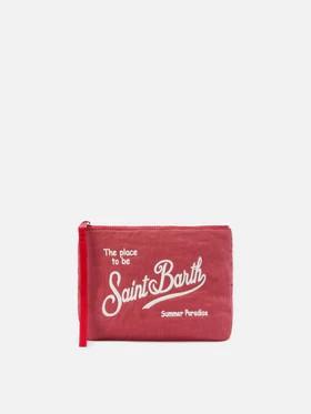 Pochette Aline in lino ALI0051 00553L MC2 SAINT BARTH 