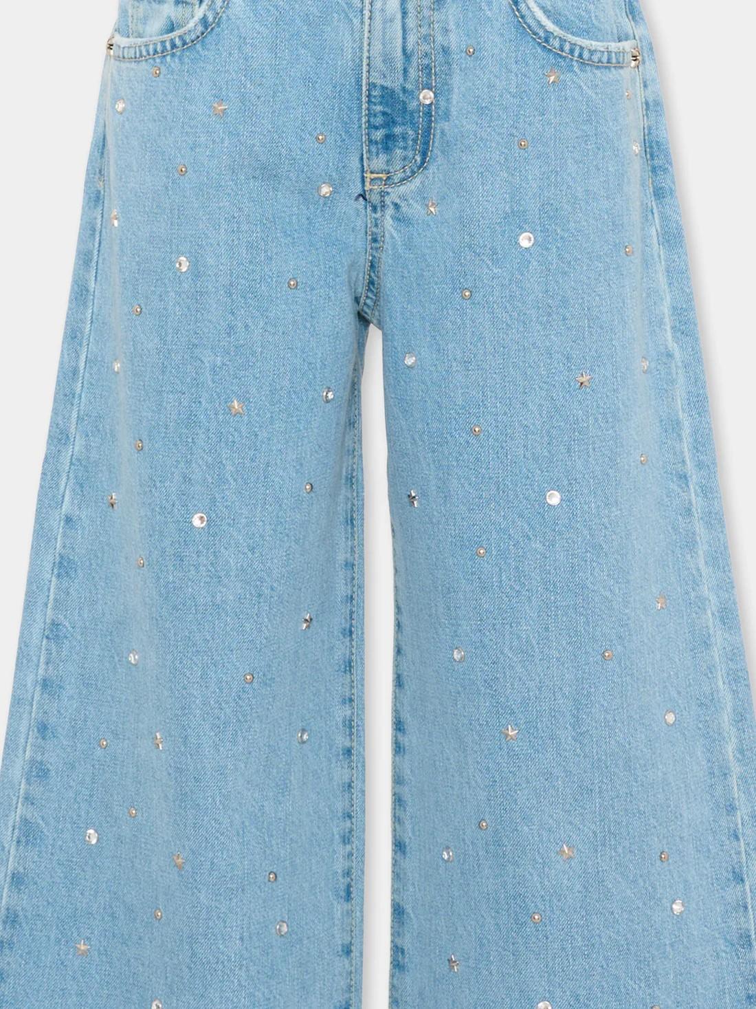 Jeans denim con strass RGP26133JE DBLUELIGHT RICHMOND 