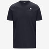 T-shirt casual da uomo in cotone blu con stampa grafica