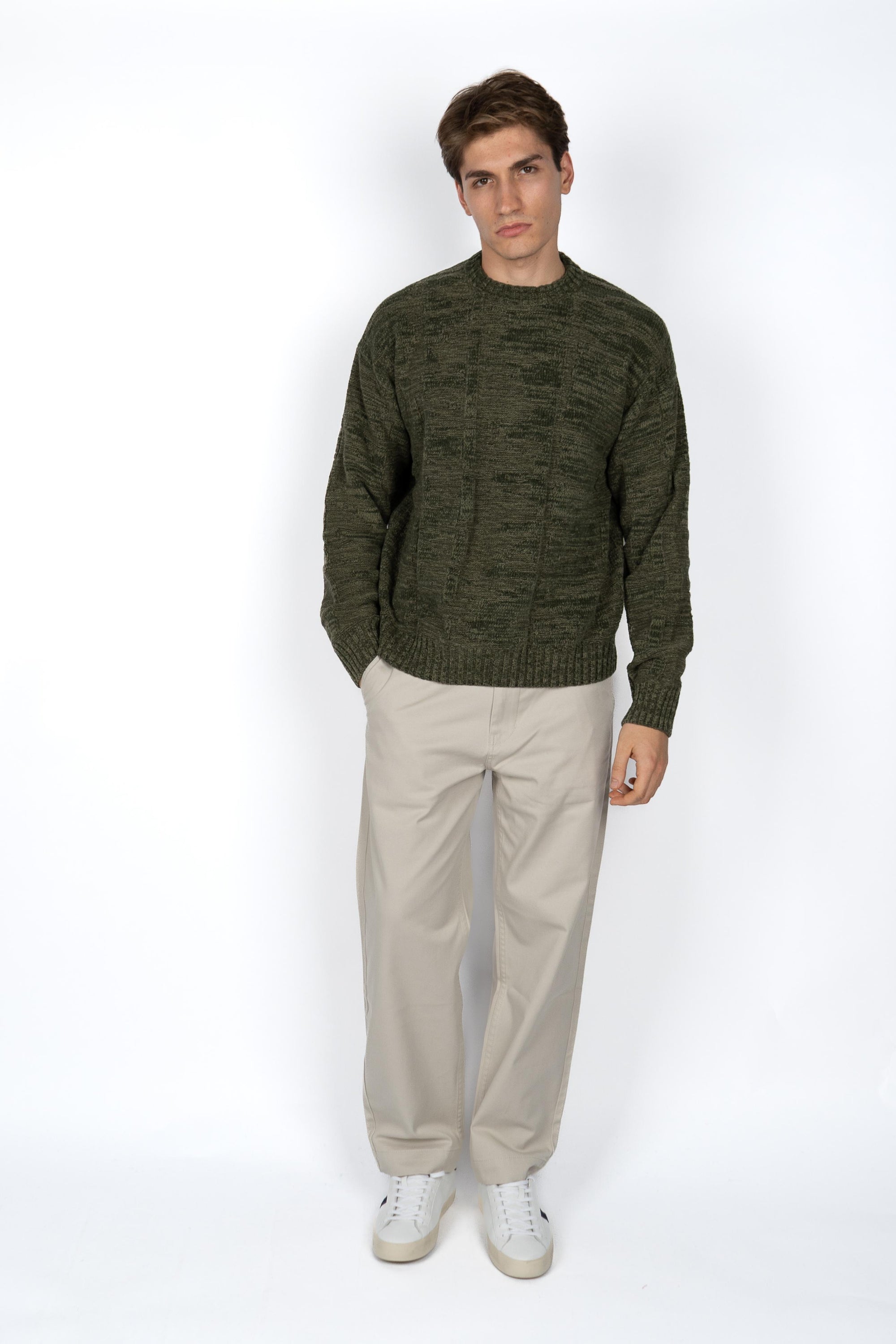 Maglia girocollo in cotone 50543702 342 BOSS 