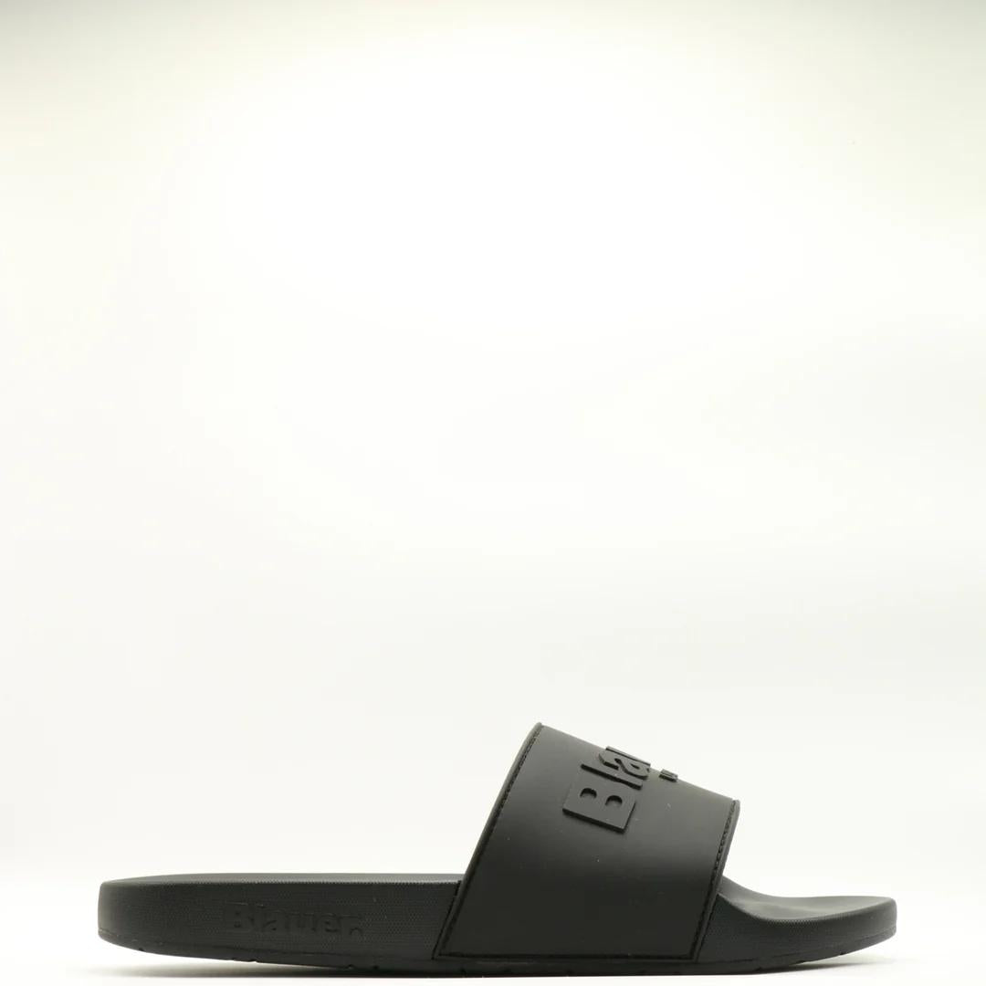 Ciabatta uomo JASPER03PUC BLK BLAUER SHOES 