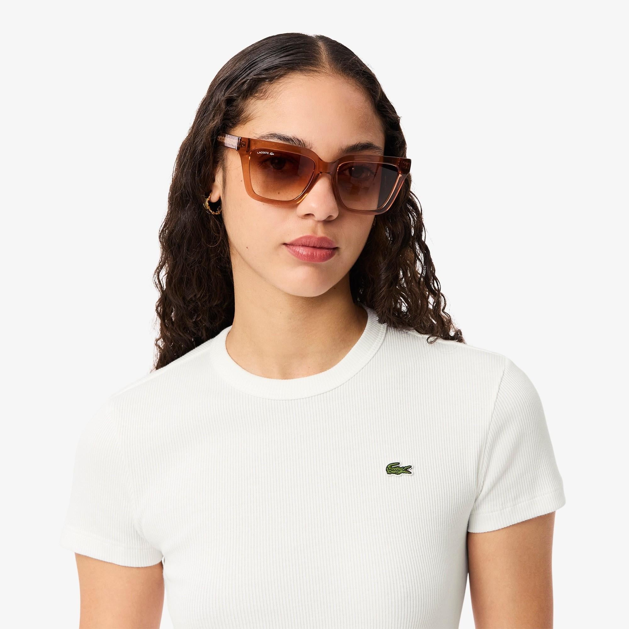 T-shirt in cotone a costine slim fit TF5538 70V LACOSTE 