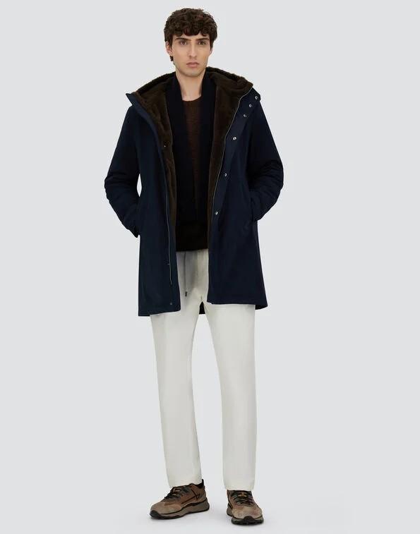 Parka lungo in keystone e light faux fur PA000170U12343Z 9200 HERNO 