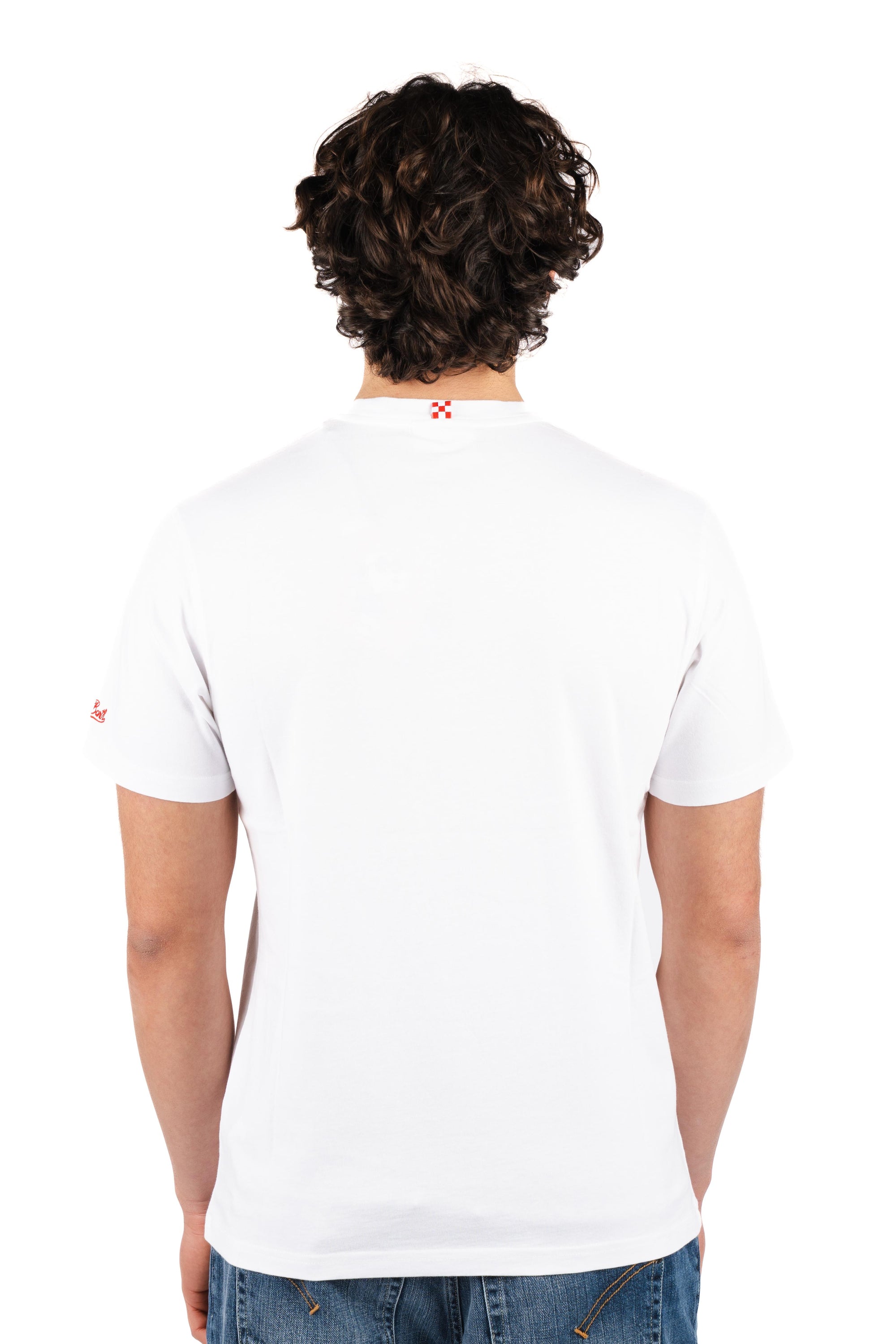 T-shirt Portofino ricamo Coffee Habitué POT0001 01623L MC2 SAINT BARTH 