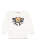 Baby sweater with Teddy Bear print and logo