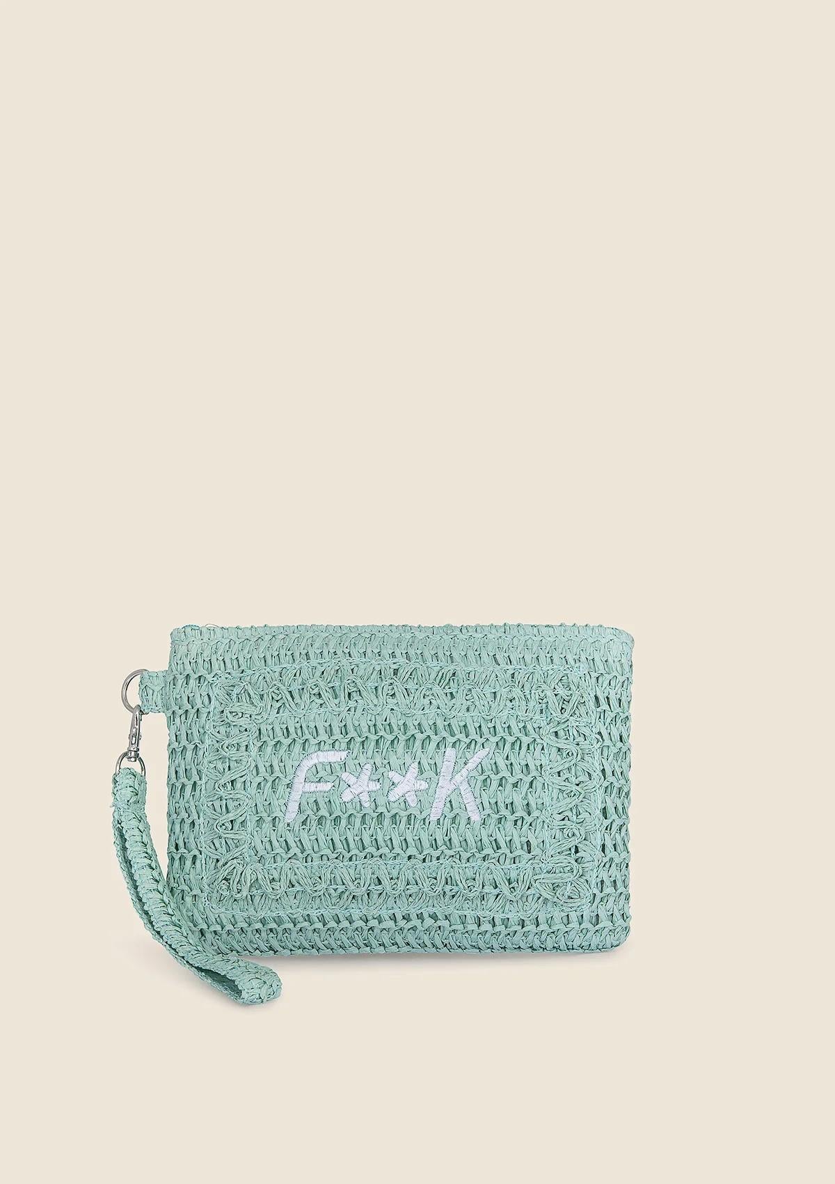 Mini Pochette Verde Acqua A059 AQ F**K 