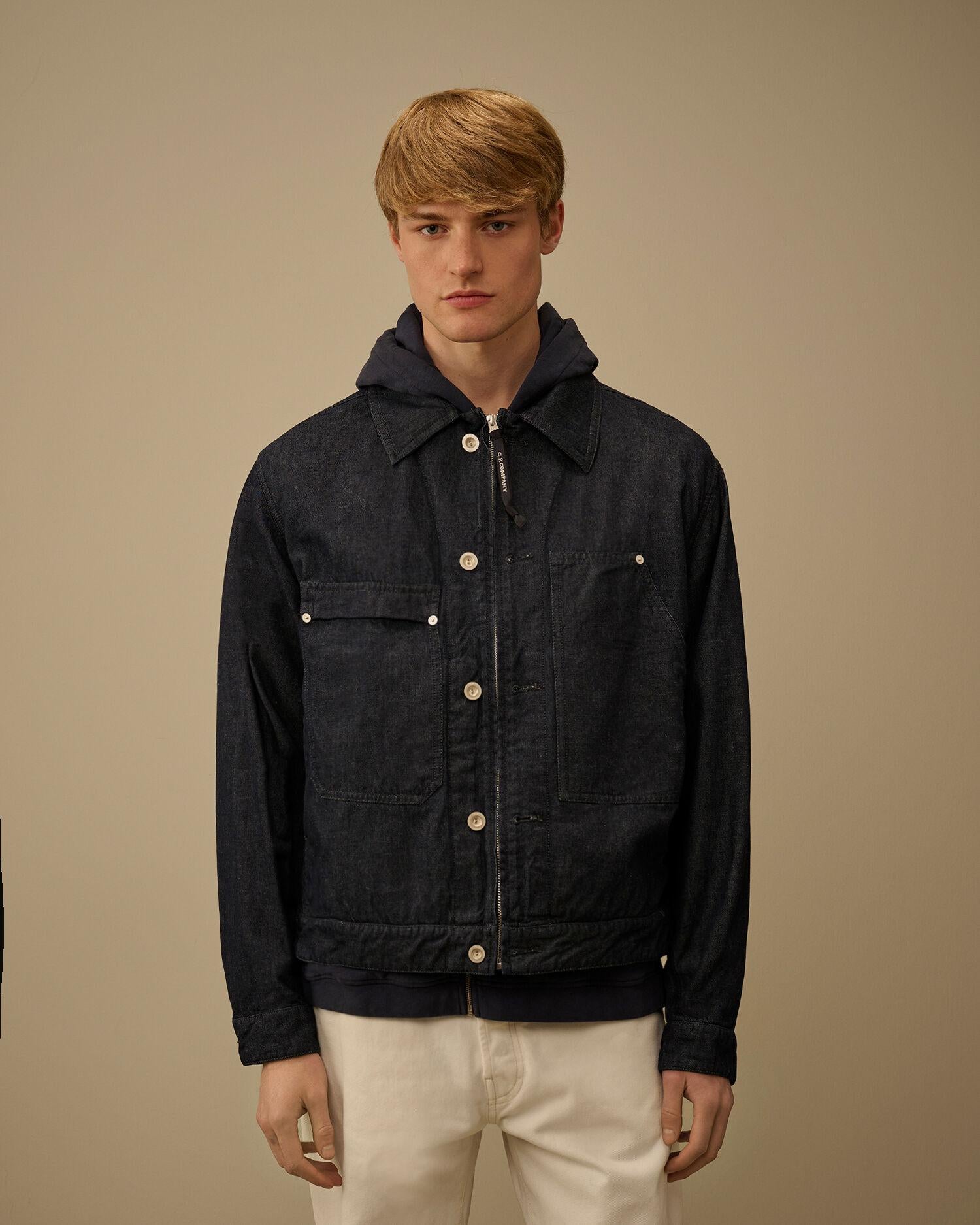 3/1 Denim Zip Jacket 20CMOW161A D08 C.P. COMPANY 