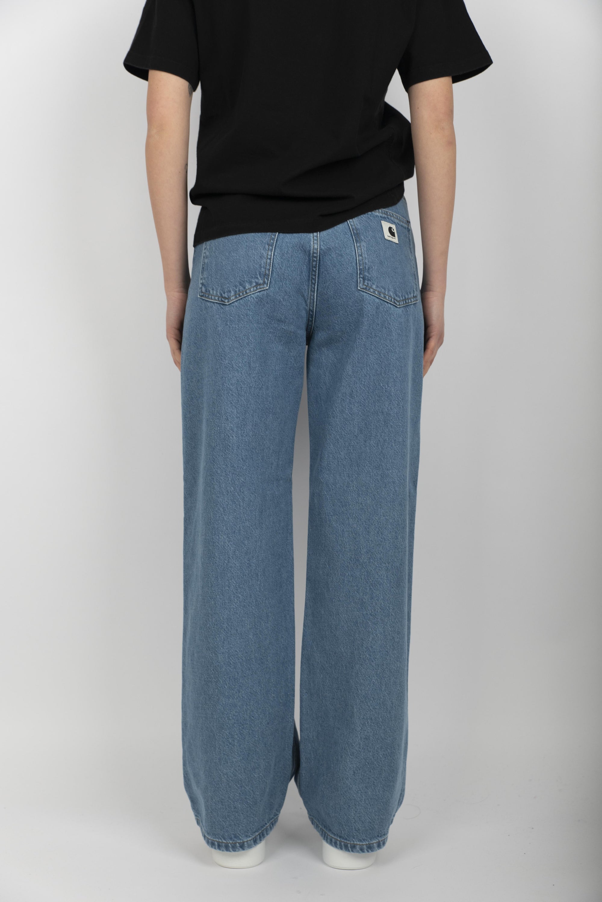 Pantaloni jeans Women's Jane Pant blue heavy stone wash  I030497 0160 CARHARTT WIP 