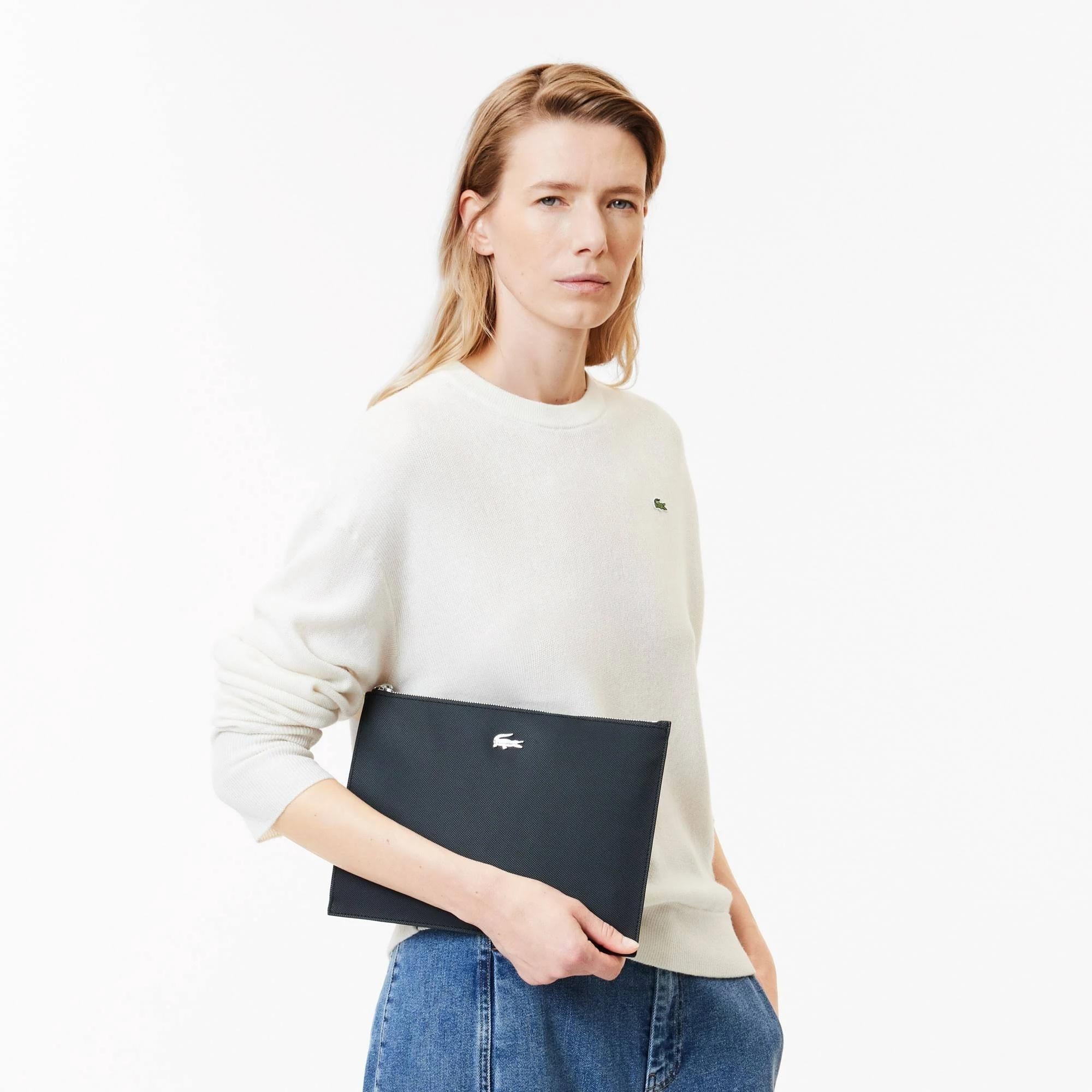 Pochette in canvas pique' NF2791 A91 LACOSTE ACCESSORI 