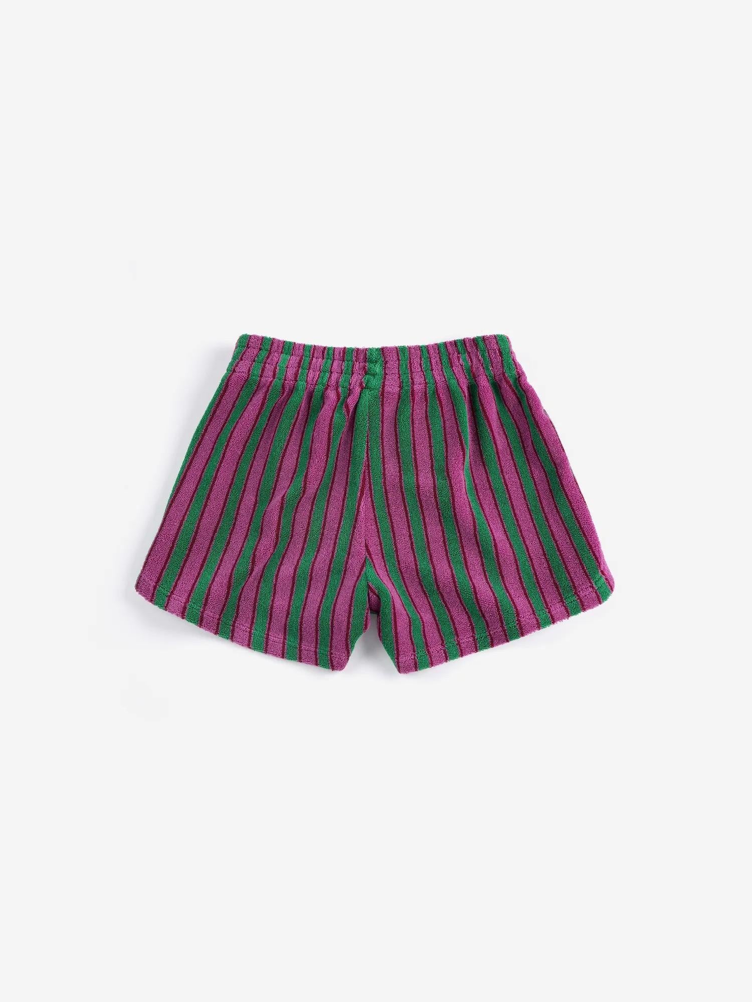 Shorts terry cloth a righe B126AC056 511 BOBO CHOSES 