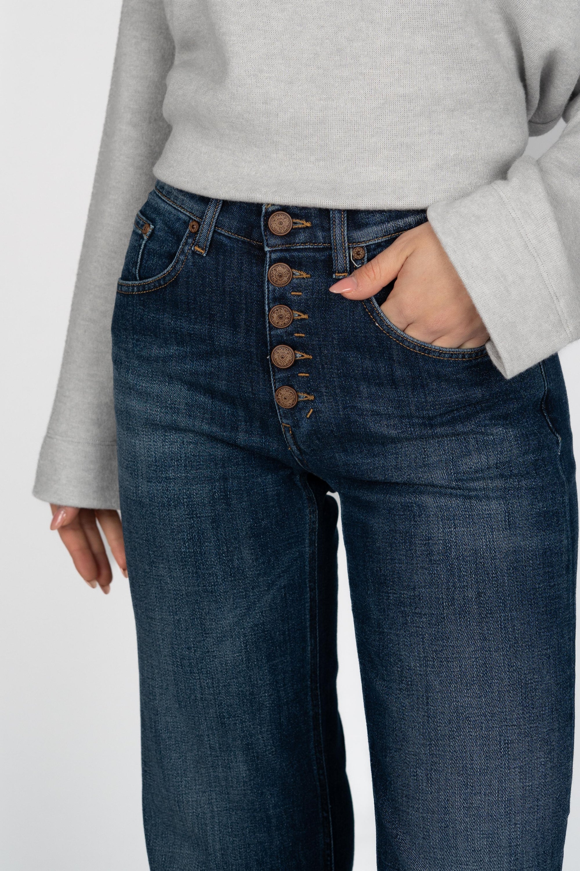 Jeans Jacklyn wide leg in denim DP427BDS0229LH4 800 DONDUP 