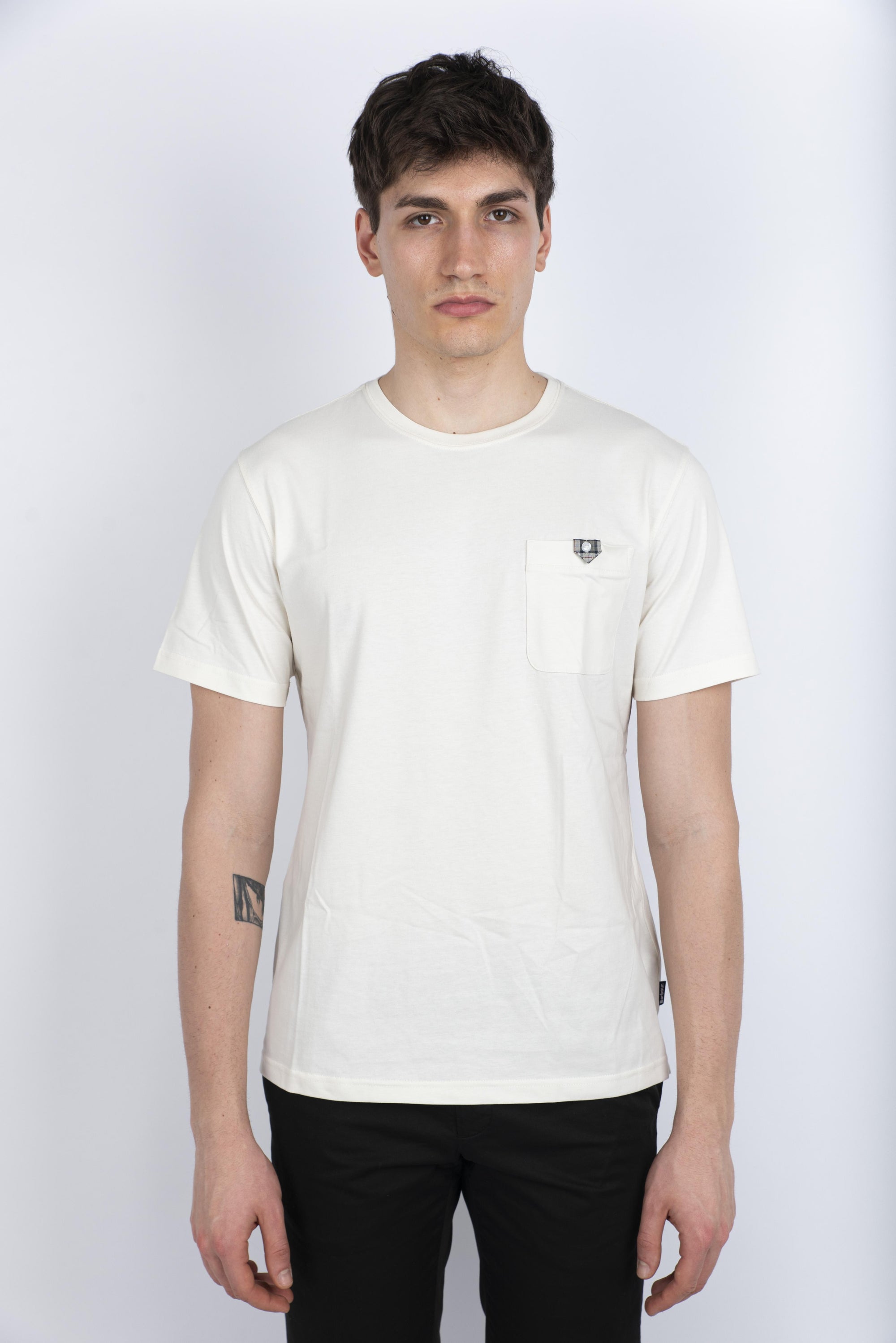 T-shirt Tothill leggermente aderente bianco Barbour MTS1419 WH52 BARBOUR 