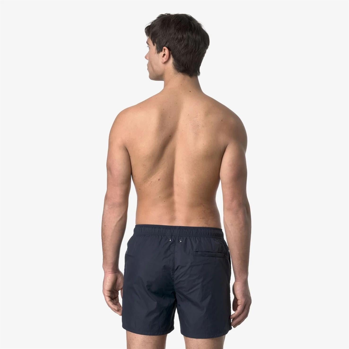 Costume da bagno da uomo ripiegabile blu con slip in rete K31357W K89 K-WAY 
